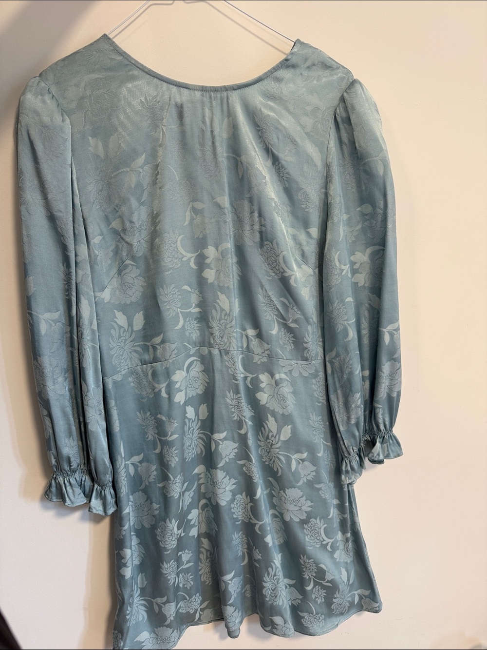 Wilfred Powder Blue Floral Mini Dress